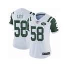 Women's Nike New York Jets #58 Darron Lee White Vapor Untouchable Limited Player NFL Jersey