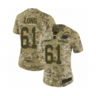 Women's Nike New York Jets #61 Spencer Long Limited Camo 2018 Salute to Service NFL Jersey