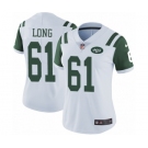 Women's Nike New York Jets #61 Spencer Long White Vapor Untouchable Limited Player NFL Jersey