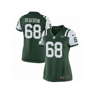 Women's Nike New York Jets #68 Kelvin Beachum Limited Green Team Color NFL Jersey