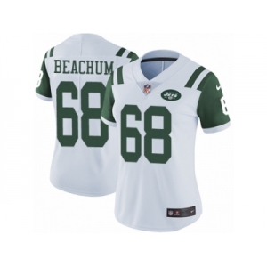 Women's Nike New York Jets #68 Kelvin Beachum Vapor Untouchable Limited White NFL Jersey