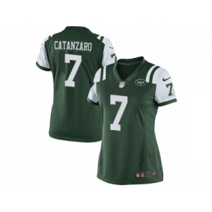 Women's Nike New York Jets #7 Chandler Catanzaro Limited Green Team Color NFL Jersey