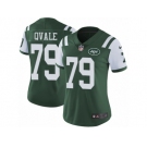 Women's Nike New York Jets #79 Brent Qvale Vapor Untouchable Limited Green Team Color NFL Jersey
