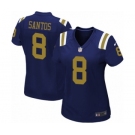 Women's Nike New York Jets #8 Cairo Santos Game Navy Blue Alternate NFL Jersey