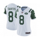 Women's Nike New York Jets #8 Cairo Santos White Vapor Untouchable Elite Player NFL Jersey