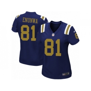 Women's Nike New York Jets #81 Quincy Enunwa Limited Navy Blue Alternate NFL Jersey