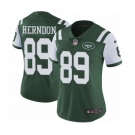 Women's Nike New York Jets #89 Chris Herndon Green Team Color Vapor Untouchable Elite Player NFL Jersey