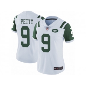 Women's Nike New York Jets #9 Bryce Petty Vapor Untouchable Limited White NFL Jersey