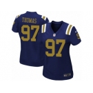Women's Nike New York Jets #97 Lawrence Thomas Limited Navy Blue Alternate NFL Jersey