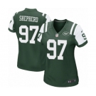 Women's Nike New York Jets #97 Nathan Shepherd Game Green Team Color NFL Jersey