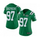 Women's Nike New York Jets #97 Nathan Shepherd Limited Green Rush Vapor Untouchable NFL Jersey