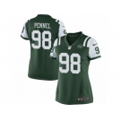 Women's Nike New York Jets #98 Mike Pennel Limited Green Team Color NFL Jersey