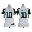 nike women nfl jerseys New York Jets #10 Santonio Holmes White[nike]
