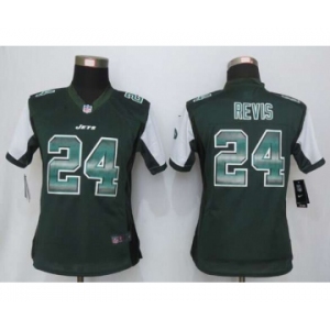 nike women nfl jerseys new york jets #24 revis green[Strobe Limited]