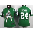 nike women nfl jerseys new york jets #24 revis green[portrait fashion]