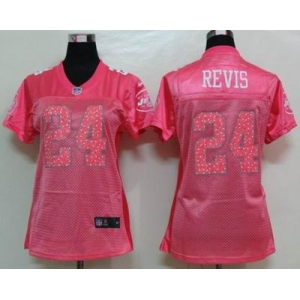 nike women nfl jerseys new york jets #24 revis pink[2012 new]