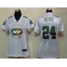 nike women nfl jerseys new york jets #24 revis white[2012 fem fan]