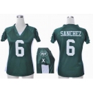 nike women nfl jerseys new york jets #6 sanchez green[draft him ii top]