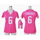 nike women nfl jerseys new york jets #6 sanchez pink[draft him ii top]