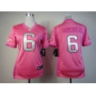 nike women nfl jerseys new york jets #6 sanchez pink[nike love's]