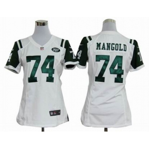 nike women nfl jerseys new york jets #74 mangold white[nike]