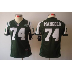 nike women nfl jerseys new york jets #74 nick mangold green[nike limited]