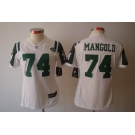 nike women nfl jerseys new york jets #74 nick mangold white[nike limited]