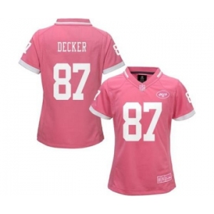 nike women nfl jerseys new york jets #87 decker pink[nike 2015][decker]