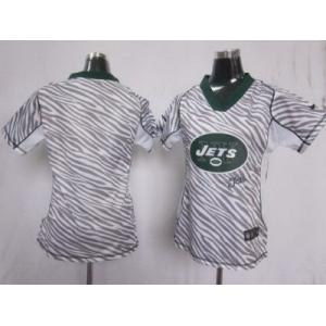 nike women nfl jerseys new york jets blank [fem fan zebra]