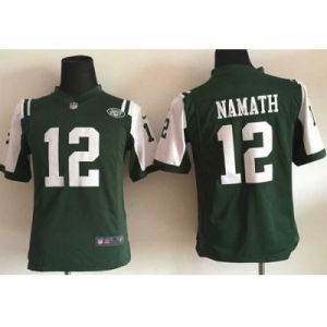 Nike Youth New York Jets #12 Joe Namath Green Team Color Stitched Jerseys