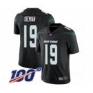 Youth New York Jets #19 Trevor Siemian Black Alternate Vapor Untouchable Limited Player 100th Season Football Jersey