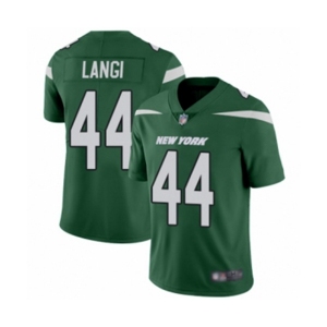 Youth New York Jets #44 Harvey Langi Green Team Color Vapor Untouchable Limited Player Football Jersey