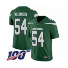 Youth New York Jets #54 Avery Williamson Green Team Color Vapor Untouchable Limited Player 100th Season Football Jersey