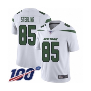 Youth New York Jets #85 Neal Sterling White Vapor Untouchable Limited Player 100th Season Football Jersey