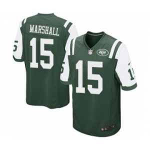 Youth Nike New York Jets #15 Brandon Marshall Green Team Color NFL Jersey