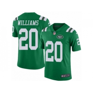 Youth Nike New York Jets #20 Marcus Williams Limited Green Rush NFL Jersey