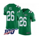 Youth Nike New York Jets #26 Le'Veon Bell Limited Green Rush Vapor Untouchable 100th Season NFL Jersey
