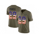 Youth Nike New York Jets #29 Bilal Powell Limited Olive USA Flag 2017 Salute to Service NFL Jersey