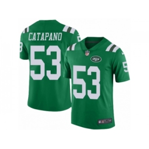 Youth Nike New York Jets #53 Mike Catapano Limited Green Rush NFL Jersey