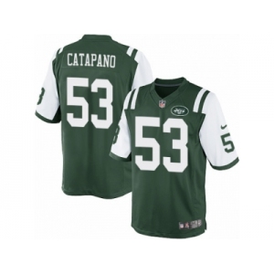 Youth Nike New York Jets #53 Mike Catapano Limited Green Team Color NFL Jersey