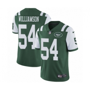 Youth Nike New York Jets #54 Avery Williamson Green Team Color Vapor Untouchable Limited Player NFL Jersey