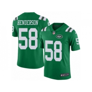 Youth Nike New York Jets #58 Erin Henderson Limited Green Rush NFL Jersey