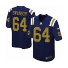 Youth Nike New York Jets #64 Travis Swanson Limited Navy Blue Alternate NFL Jersey