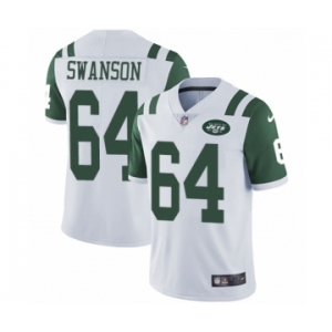 Youth Nike New York Jets #64 Travis Swanson White Vapor Untouchable Elite Player NFL Jersey