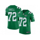 Youth Nike New York Jets #72 Brandon Shell Limited Green Rush Vapor Untouchable NFL Jersey
