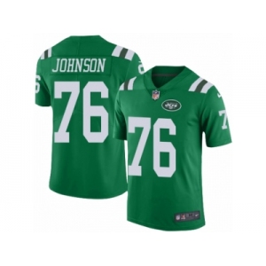 Youth Nike New York Jets #76 Wesley Johnson Limited Green Rush Vapor Untouchable NFL Jersey