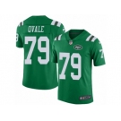 Youth Nike New York Jets #79 Brent Qvale Limited Green Rush NFL Jerse