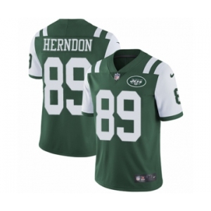 Youth Nike New York Jets #89 Chris Herndon Green Team Color Vapor Untouchable Elite Player NFL Jersey