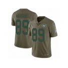 Youth Nike New York Jets #89 Jalin Marshall Limited Olive 2017 Salute to Service NFL Jersey