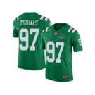 Youth Nike New York Jets #97 Lawrence Thomas Limited Green Rush NFL Jersey